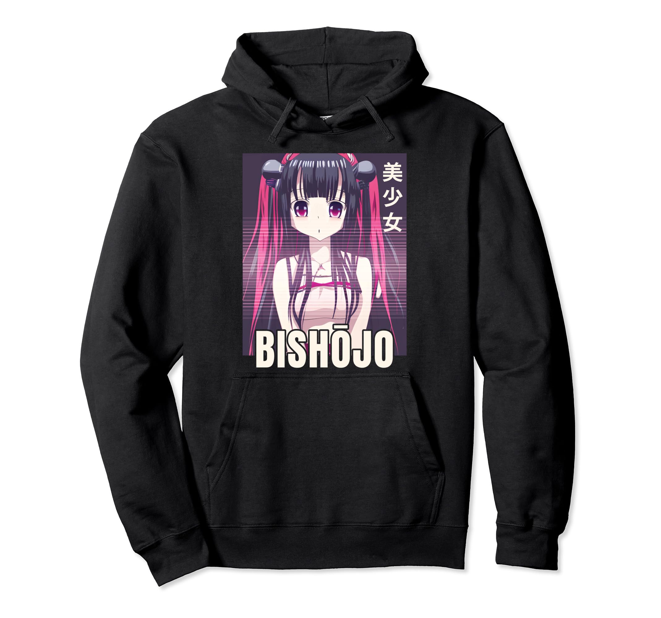 Vaporwave Glitch Japanese Anime Manga Hoodie - Trendy Graphic Unisex