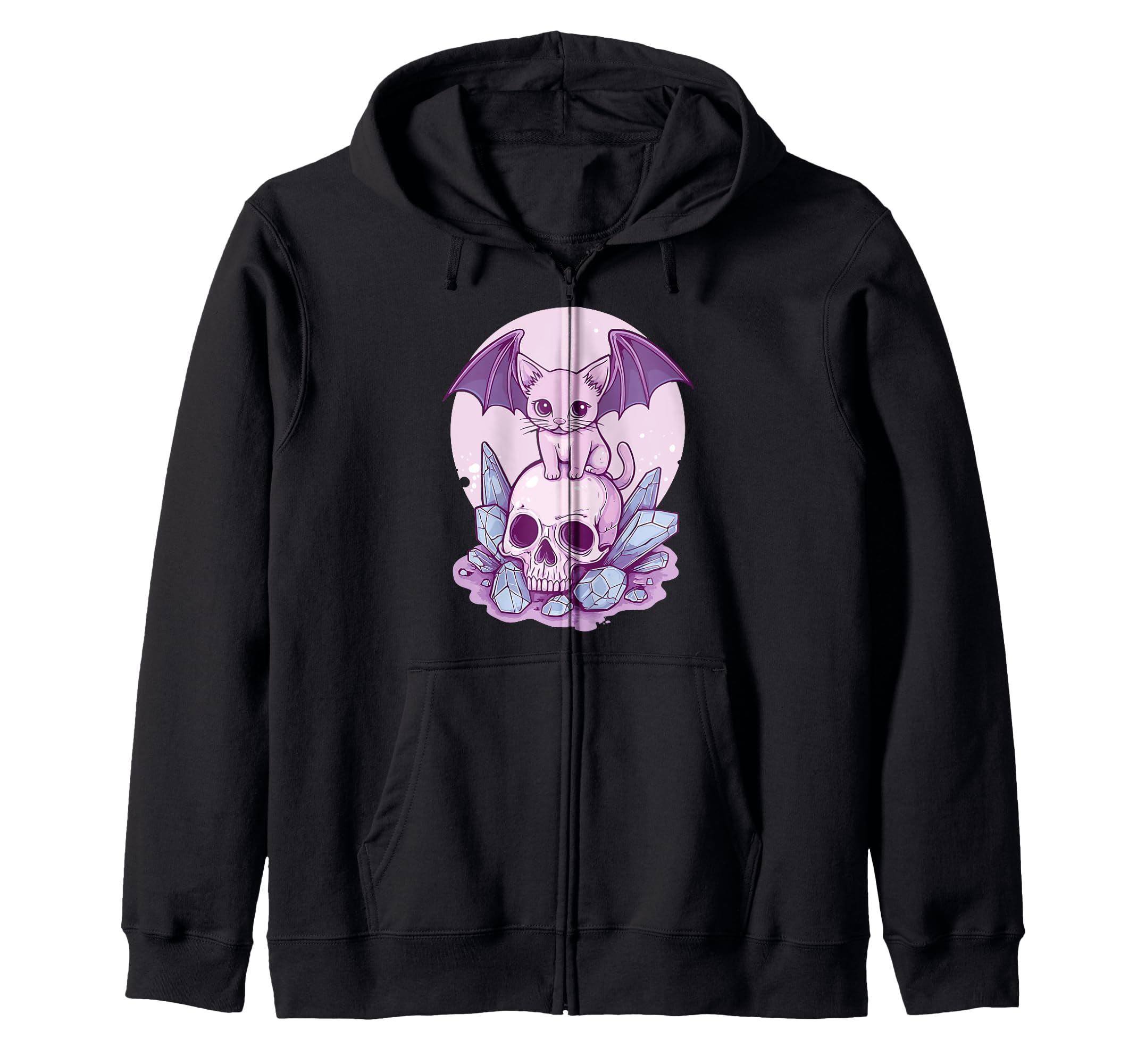 Pastel Goth Anime Manga Vaporwave Aesthetic Hoodie - Graphic Print Unisex