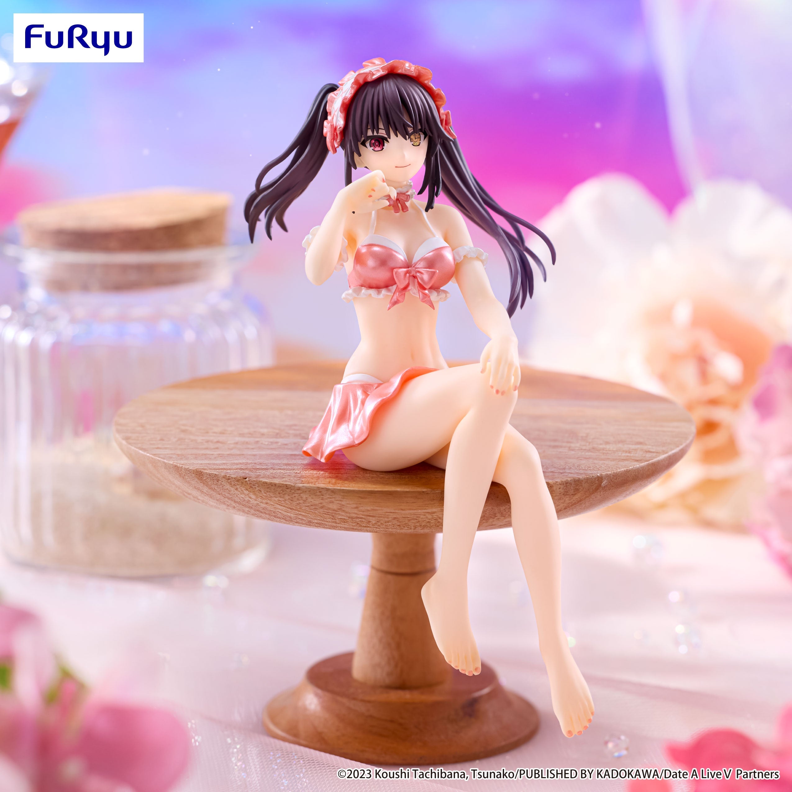 DATE A LIVE V - KURUMI TOKISAKI SWIMSUIT PASTEL RED COLOR VER. NOODLE STOPPER FIGURE