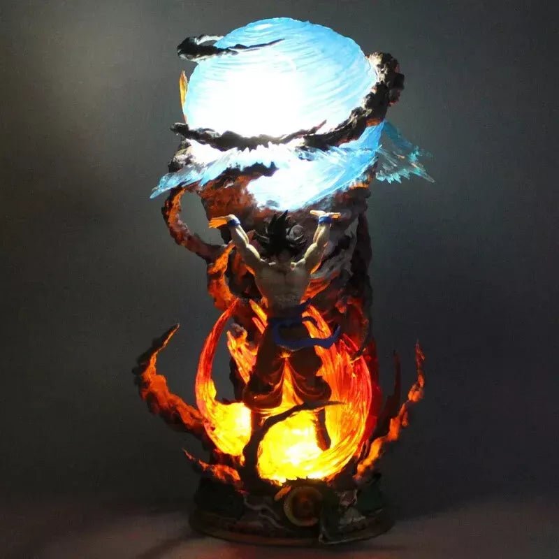 Goku LED Anime Figure, Spirit Bomb Dragon Ball Z, Dragon Ball Super Son Goku Figurines, Anime Gift 10 in