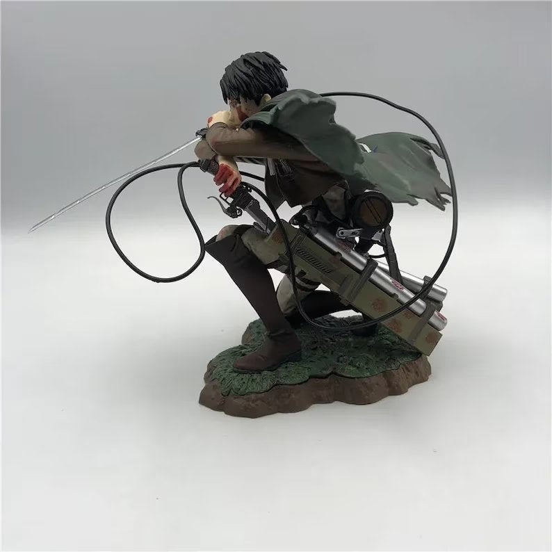 Levi Ackerman Figurine, Attack On Titan Figure, Shingeki no Kyojin Anime Gifts and Merchandise