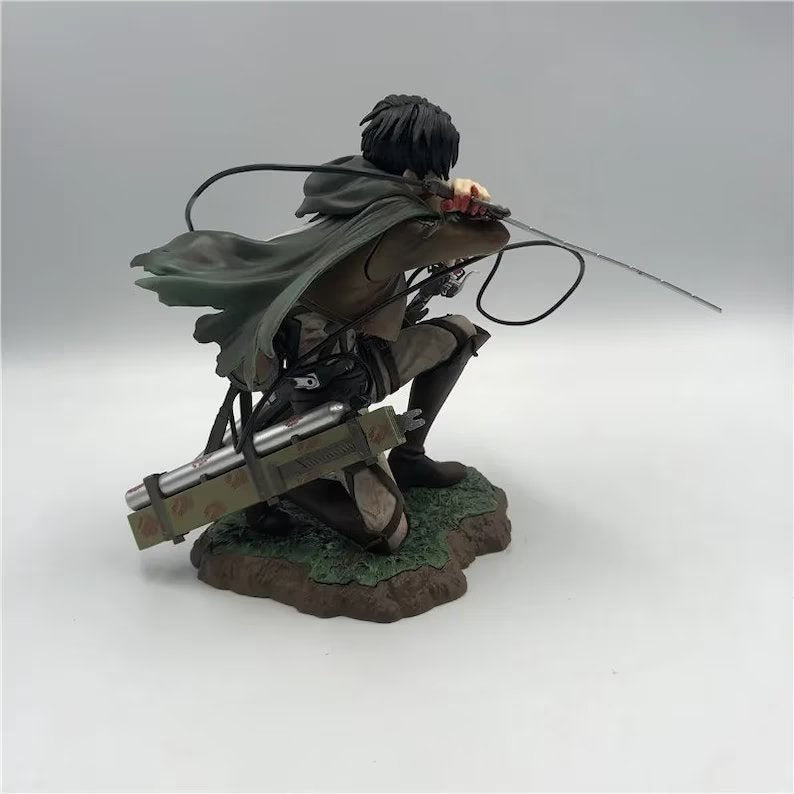 Levi Ackerman Figurine, Attack On Titan Figure, Shingeki no Kyojin Anime Gifts and Merchandise