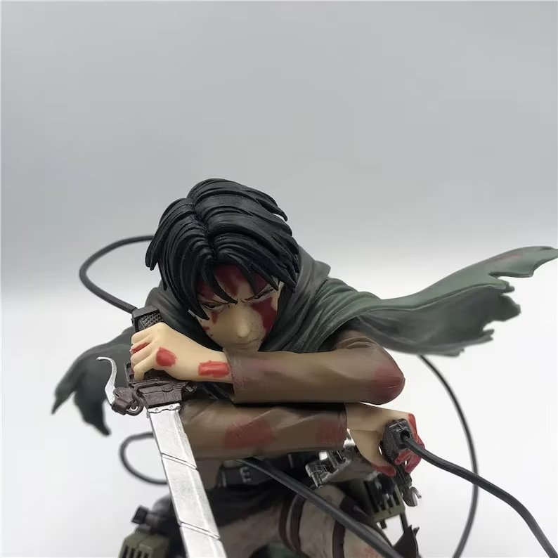 Levi Ackerman Figurine, Attack On Titan Figure, Shingeki no Kyojin Anime Gifts and Merchandise