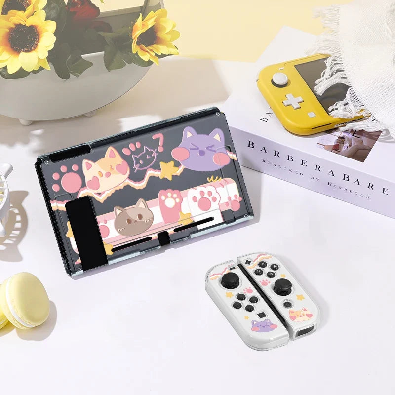 Kawaii Cats Party Switch Case NS/OLED