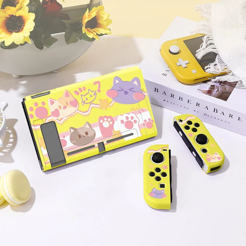 Kawaii Cats Party Switch Case NS/OLED