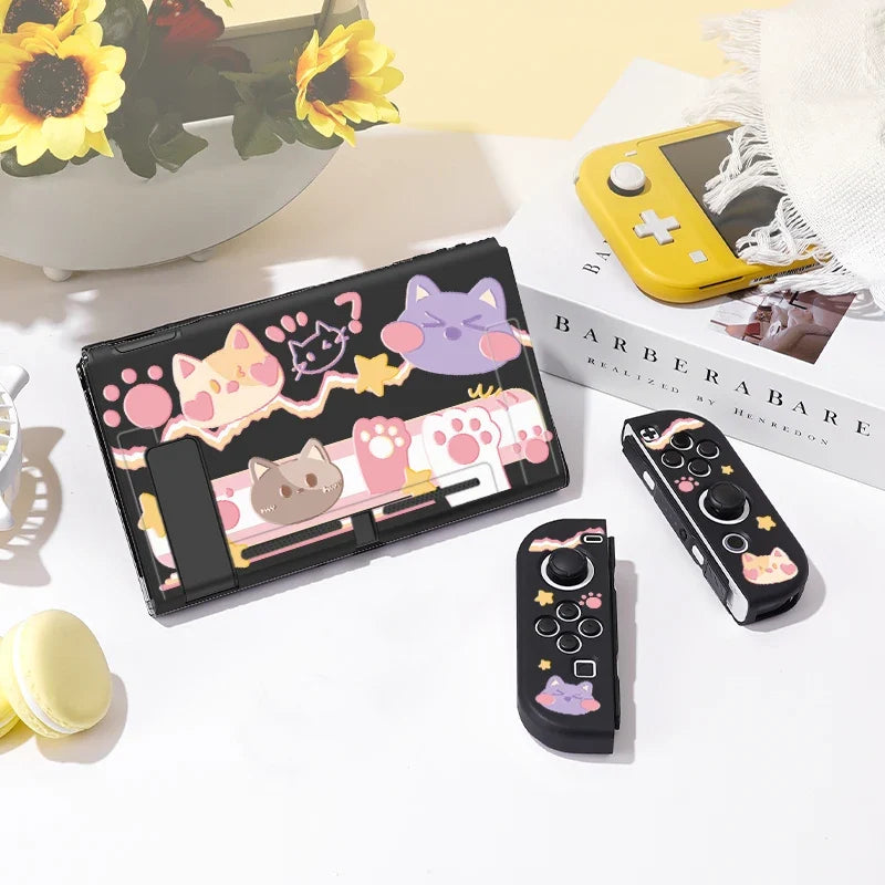 Kawaii Cats Party Switch Case NS/OLED