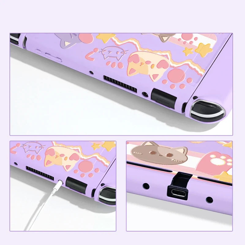 Kawaii Cats Party Switch Case NS/OLED